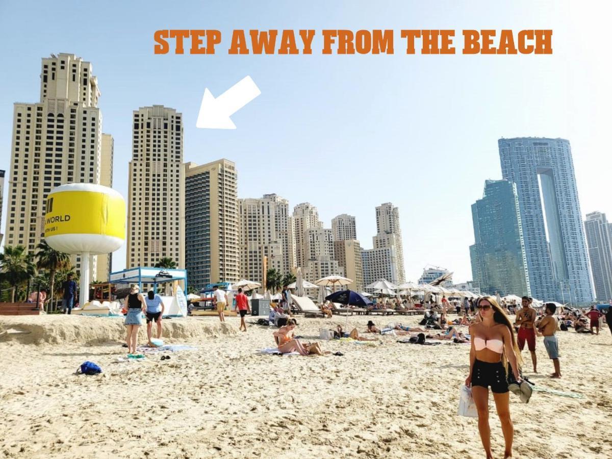 Beachfront - Large Studio In Jbr Rimal 4 Apartment Dubai Luaran gambar